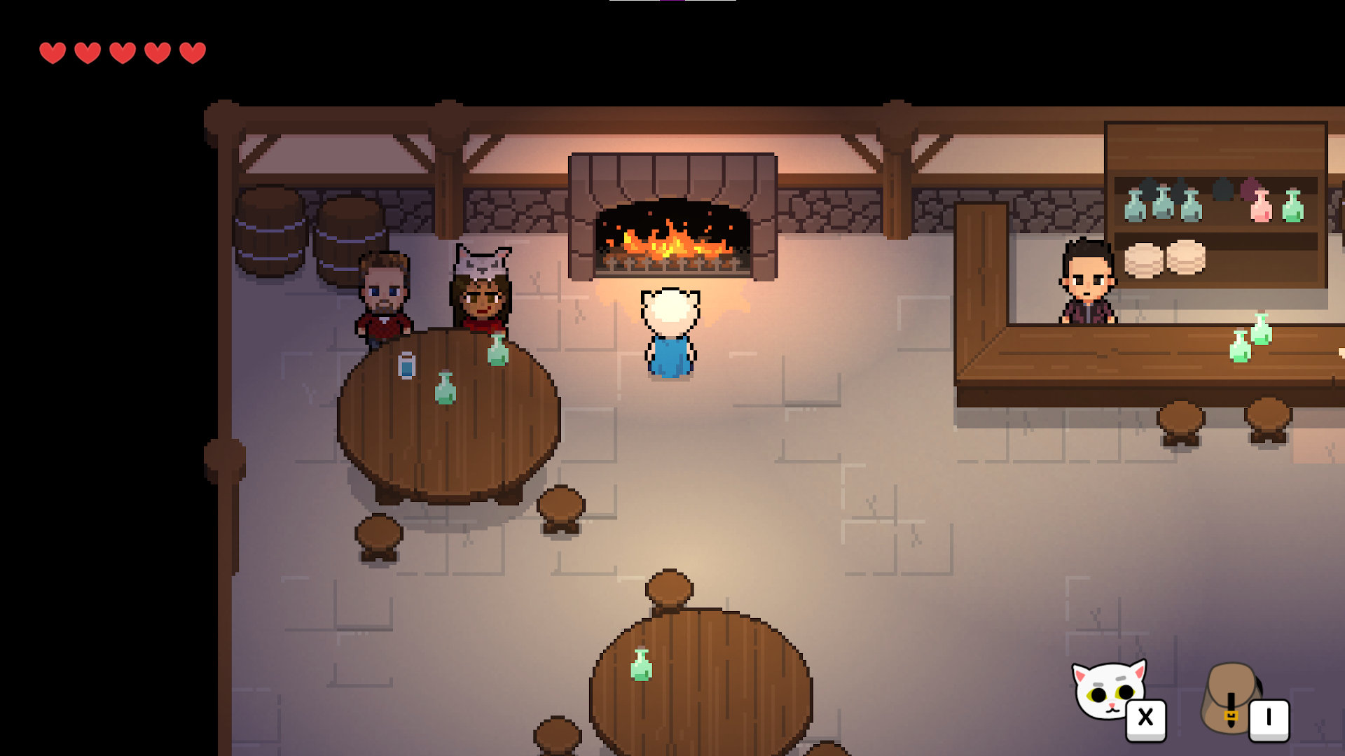 Screenshot of pixel tavern